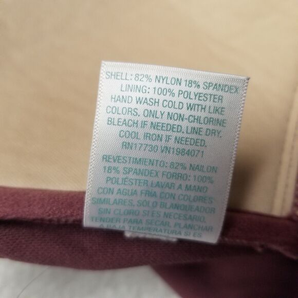 Kona Sol Small Swimsuit Mauve Ruffle Bust Padded Removeable Straps Beach Cruise - Picture 5 of 9